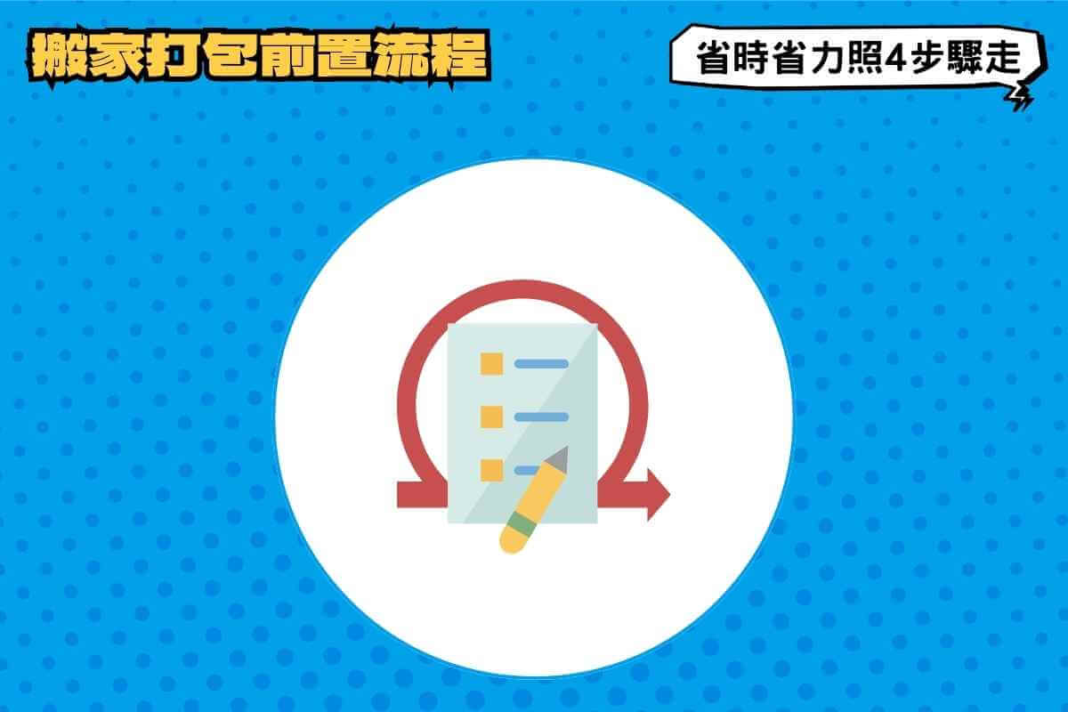 搬家打包前該完成的前置流程，省時省力照4步驟走